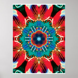 Kaneel Kinestetische Collage Kaleidoscoop Poster