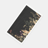 Kaneel Monogram Herfst Blauw Servet (Hoek)