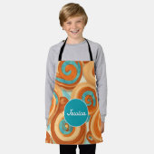 Kaneel rol Mozaïek Kleurrijk Gepersonaliseerd Patr Schort (Gedragen)