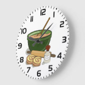 Kaneel Roll Baking Ingrediënten Gezellige Keuken Grote Klok (Hoek)