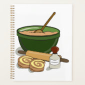 Kaneel Roll Baking Ingrediënten Gezellige Keuken Planner (Voorkant)