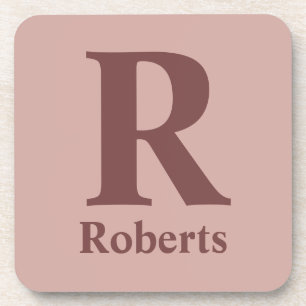 Kaneel Roos Initiaal/Voornaam/Familienaam Bier Onderzetter