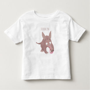 Kaneelaarvark cartoon kinder shirts