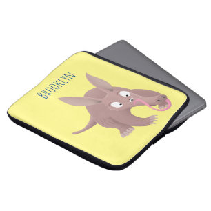 Kaneelaarvark cartoon laptop sleeve