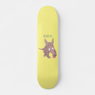 Kaneelaarvark cartoon skateboard
