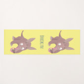 Kaneelaarvark cartoon yogamat (Voorkant (horizontaal))