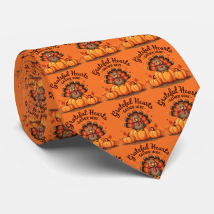 Kaneelharige Thanksgivingkalkoen Oranje Stropdas
