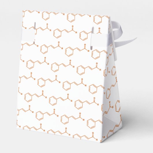 kaneelkaneelaldehyde Moleculaire chemische formule Bedankdoosjes (Achterkant)
