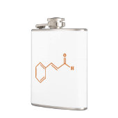 kaneelkaneelaldehyde Moleculaire chemische formule Heupfles (Links)