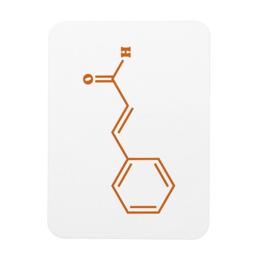 kaneelkaneelaldehyde Moleculaire chemische formule Magneet (Verticaal)