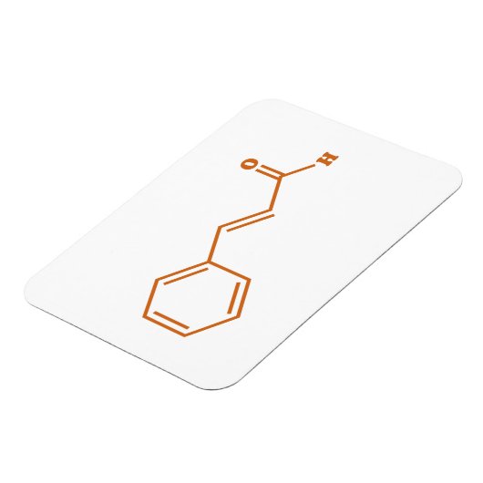 kaneelkaneelaldehyde Moleculaire chemische formule Magneet (Linkerzijde)
