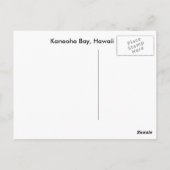 Kaneohe, Hawaii Briefkaart (Achterkant)