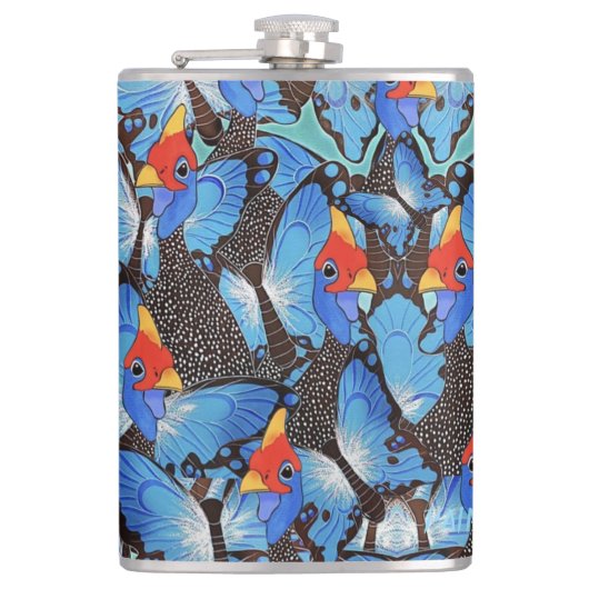 Kanga Blue Hip Flask Heupfles (Voorkant)
