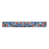 Kanga Blue Wrapping Paper Grosgrain Lint (Voorkant)