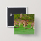 kanga vierkante button 5,1 cm (Voorkant /achterkant)