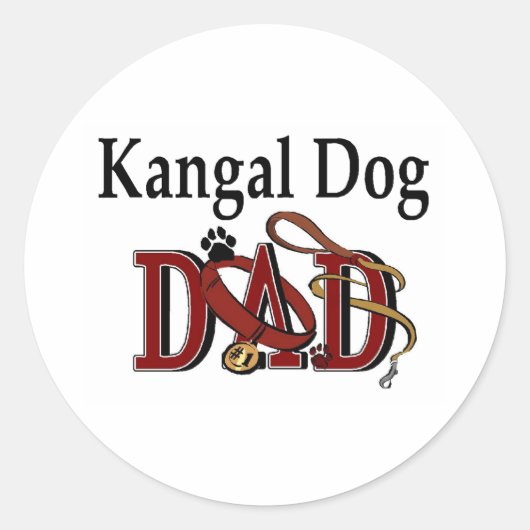 Kangal Dog Dad Sticker (Voorkant)