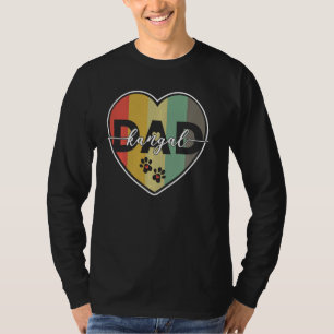Kangal Vader Leuk Hondenras Kalligrafie Retr T-shirt