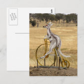 Kangaro op wielen briefkaart (Voorkant / Achterkant)