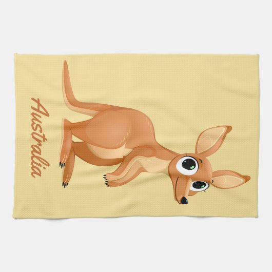 Kangaroo aangepaste handdoek (Horizontaal)