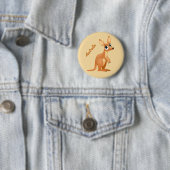 Kangaroo aangepaste tekstknoppen ronde button 5,7 cm (In situ)