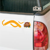 kangaroo, Aborigin, Australië collectie Bumpersticker (Op Truck)