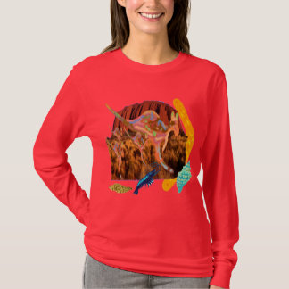 kangaroo, Aborigin, Australië collectie T-shirt