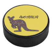 Kangaroo Aboriginal Mosaic Hockey Puck (3/4)