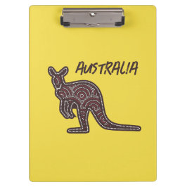 Kangaroo Aboriginal Mosaic Klembord