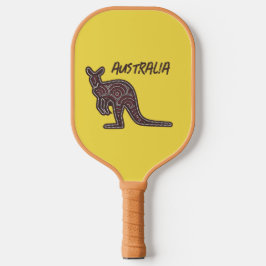 Kangaroo Aboriginal Mosaic Pickleball Paddle