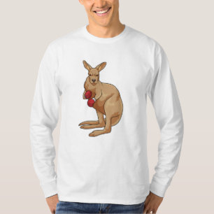 Kangaroo als Boxer met Boxing-handschoenen T-shirt