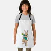 Kangaroo als handbalspeler met handbal schort (Insitu)
