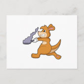 Kangaroo as Cook with Pan Briefkaart (Voorkant)