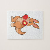 Kangaroo at Boxing with Boxing gloves Legpuzzel (Horizontaal)