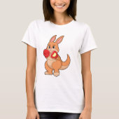 Kangaroo at Boxing with Boxing gloves T-shirt (Voorkant)