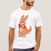 Kangaroo at Boxing with Boxing gloves T-shirt (Voorkant)