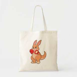 Kangaroo at Boxing with Boxing gloves Tote Bag