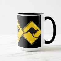 Kangaroo Attentie Sign