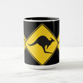 Kangaroo Attentie Sign Mok (Midden)