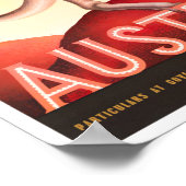 Kangaroo Australia vintage Poster (Hoek)