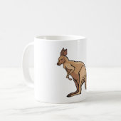Kangaroo Australian Wildlife Coffee Mug (Devant gauche)