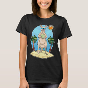 Kangaroo Beach Kokosnoot Zomer T-shirt