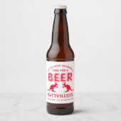 Kangaroo Beer, Australische kerst Bier Etiket (Voorkant)