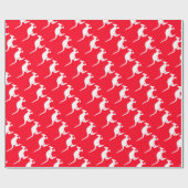 Kangaroo Beer, Australische kerst Cadeaupapier (Vlak)