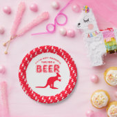 Kangaroo Beer, Australische kerstpartij Papieren Bordje (Feest)