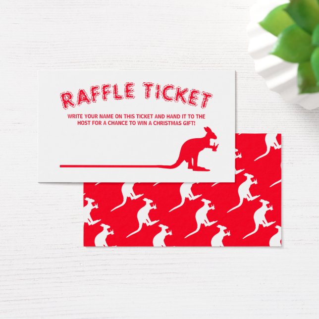 Kangaroo Beer, Billet de raffle de Noël australien (Bureau)