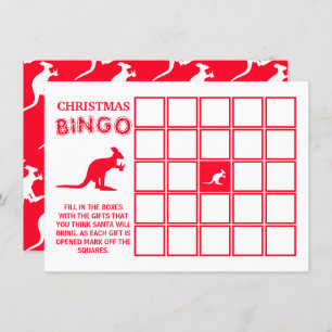Kangaroo Beer, Carte de Bingo de Noël australienne