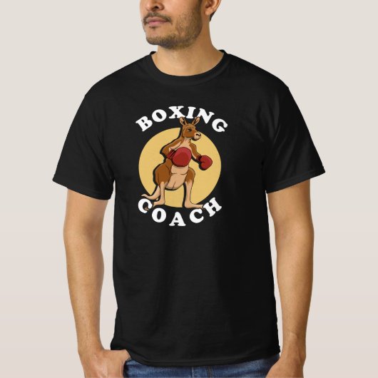 Kangaroo Boxing Coach T-Shirt (Voorkant)