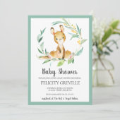 Kangaroo Bush Baby | Invitations de douche pour bé (Debout devant)