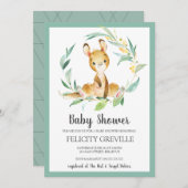 Kangaroo Bush Baby | Invitations de douche pour bé (Devant / Derrière)
