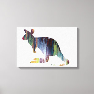 Kangaroo Canvas Afdruk